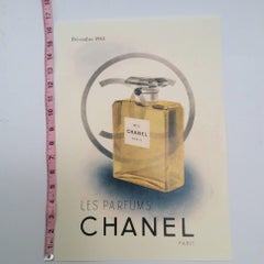 Chanel Vintage Ad Perfume Bottle Ad Print - 1940's