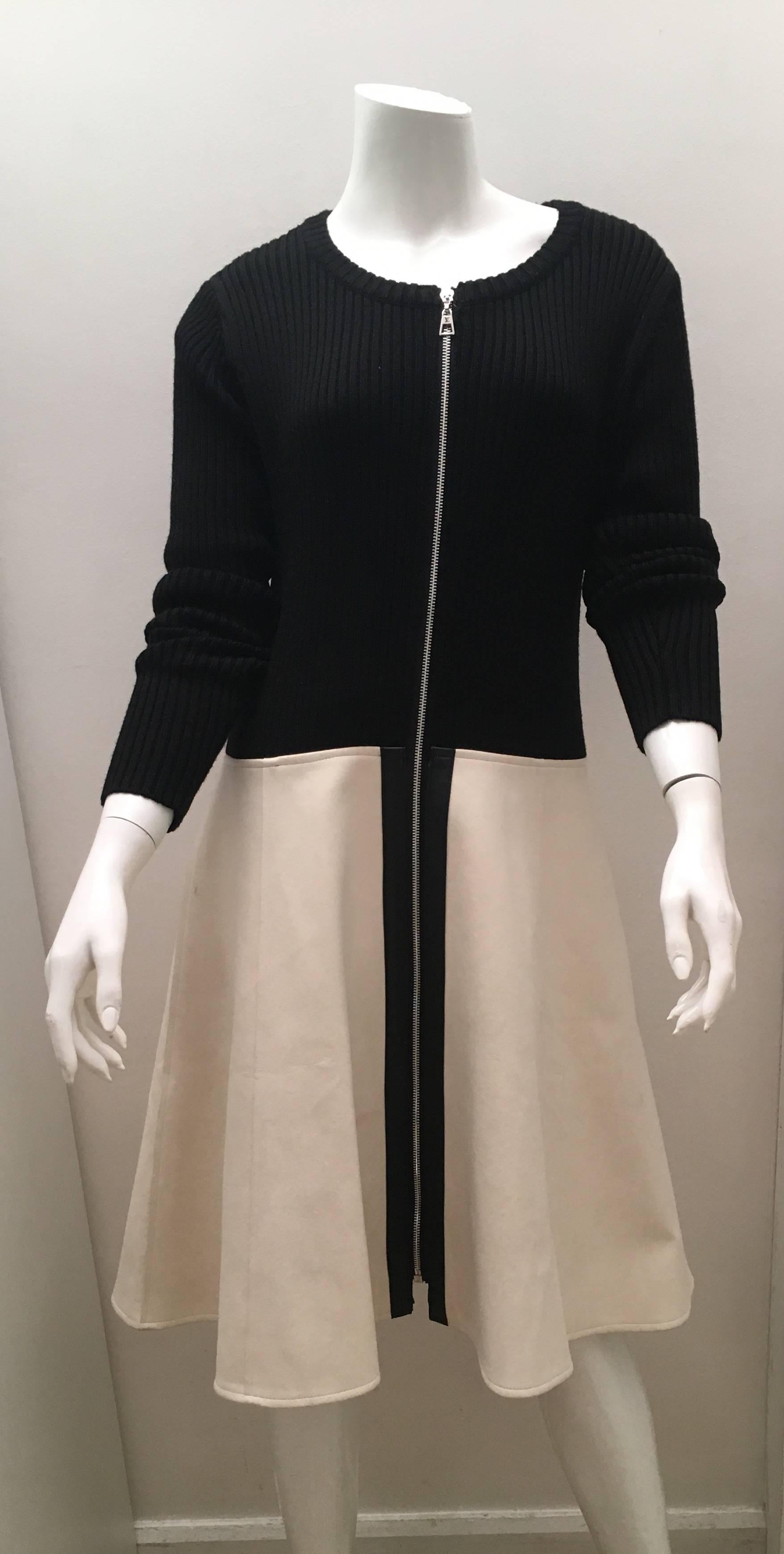 Louis Vuitton Dress Black and White Runway For Sale 3