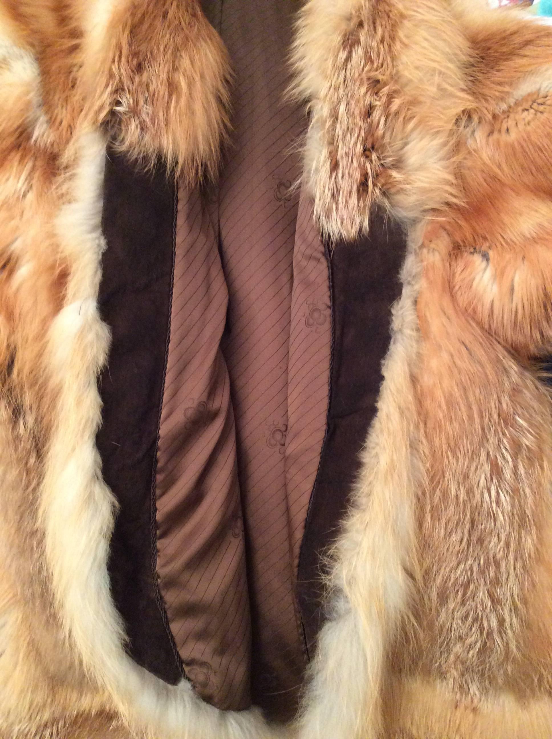Beautiful Red Fox Jacket - Size Large 5