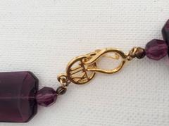 Kenneth J. Lane KJL  Purple Lucite Necklace