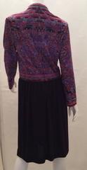 Black and Floral Leonard Dress - 1960's