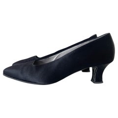 Christian Dior 90s Boutique Pompe in raso nero