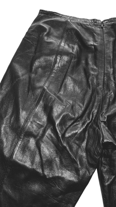 Trussardi 1990s Black Soft Calfskin Leather Trousers