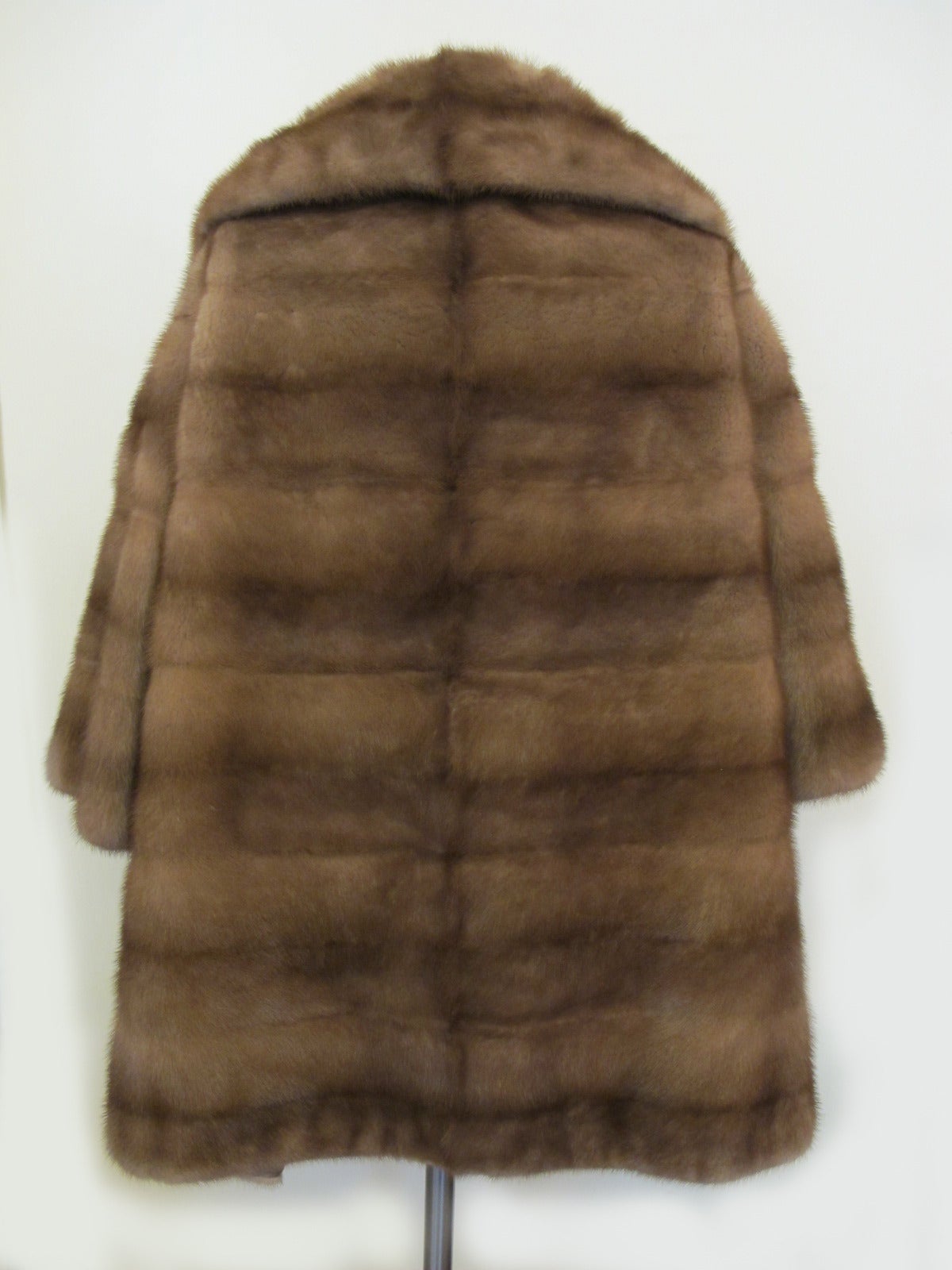 American Pastel Horizontal Mink Jacket In Excellent Condition For Sale In San Francisco, CA