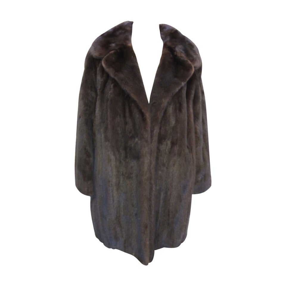 Ranch Mink 3/4 Coat For Sale