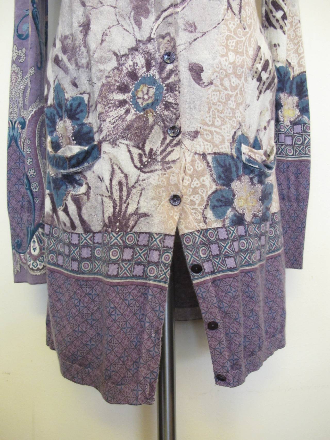Etro Paisley Sweater Dress For Sale 1