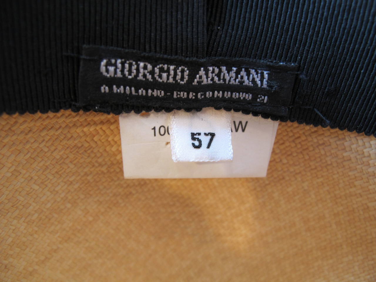 Classic Giorgio Armani Woven Panama 