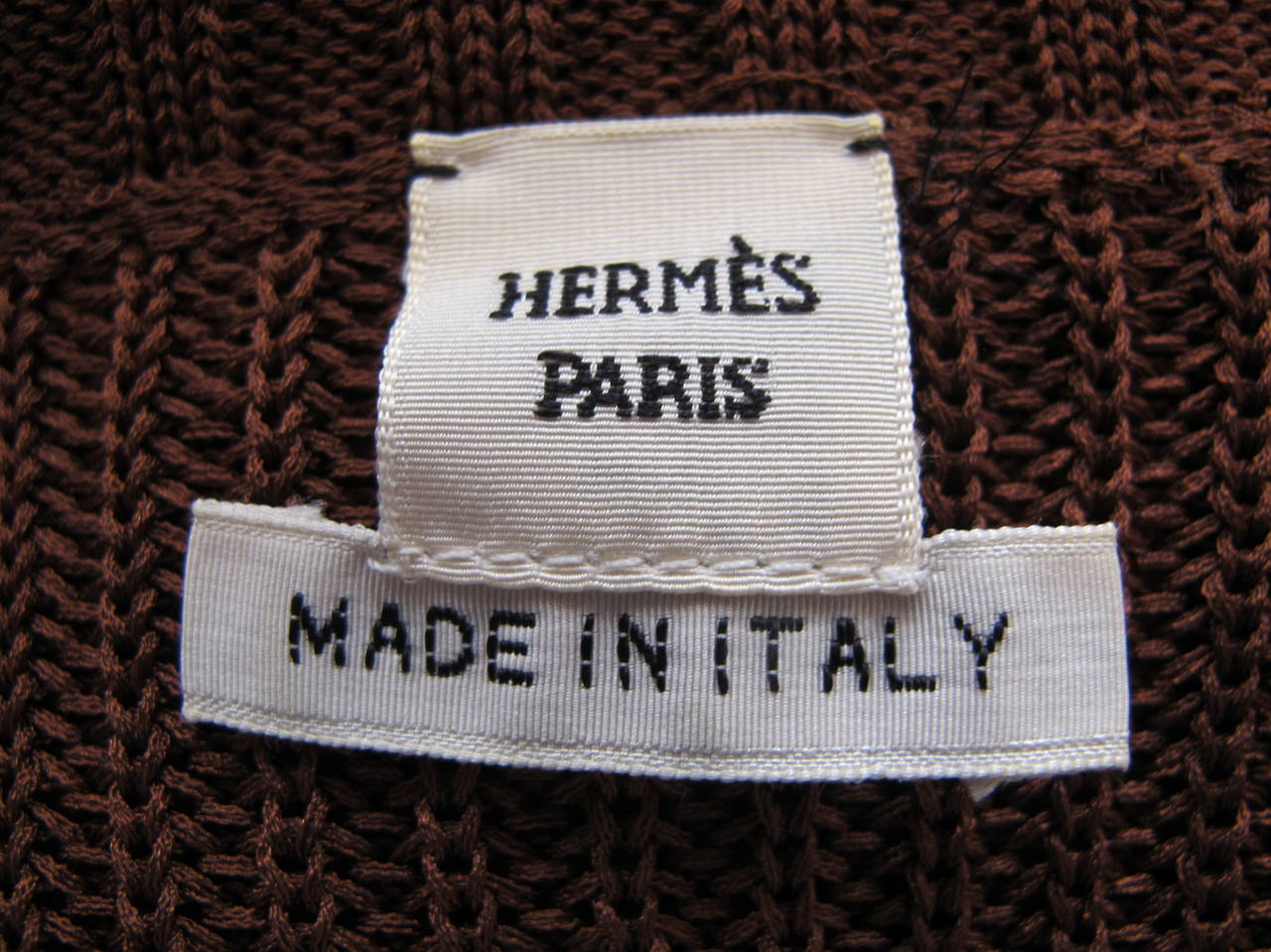 Hermes Redwood Brown Knitted Sweater For Sale 5