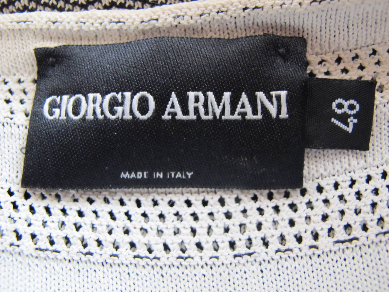 Giorgio Armani Black Label Chevron Design Blouse For Sale 1