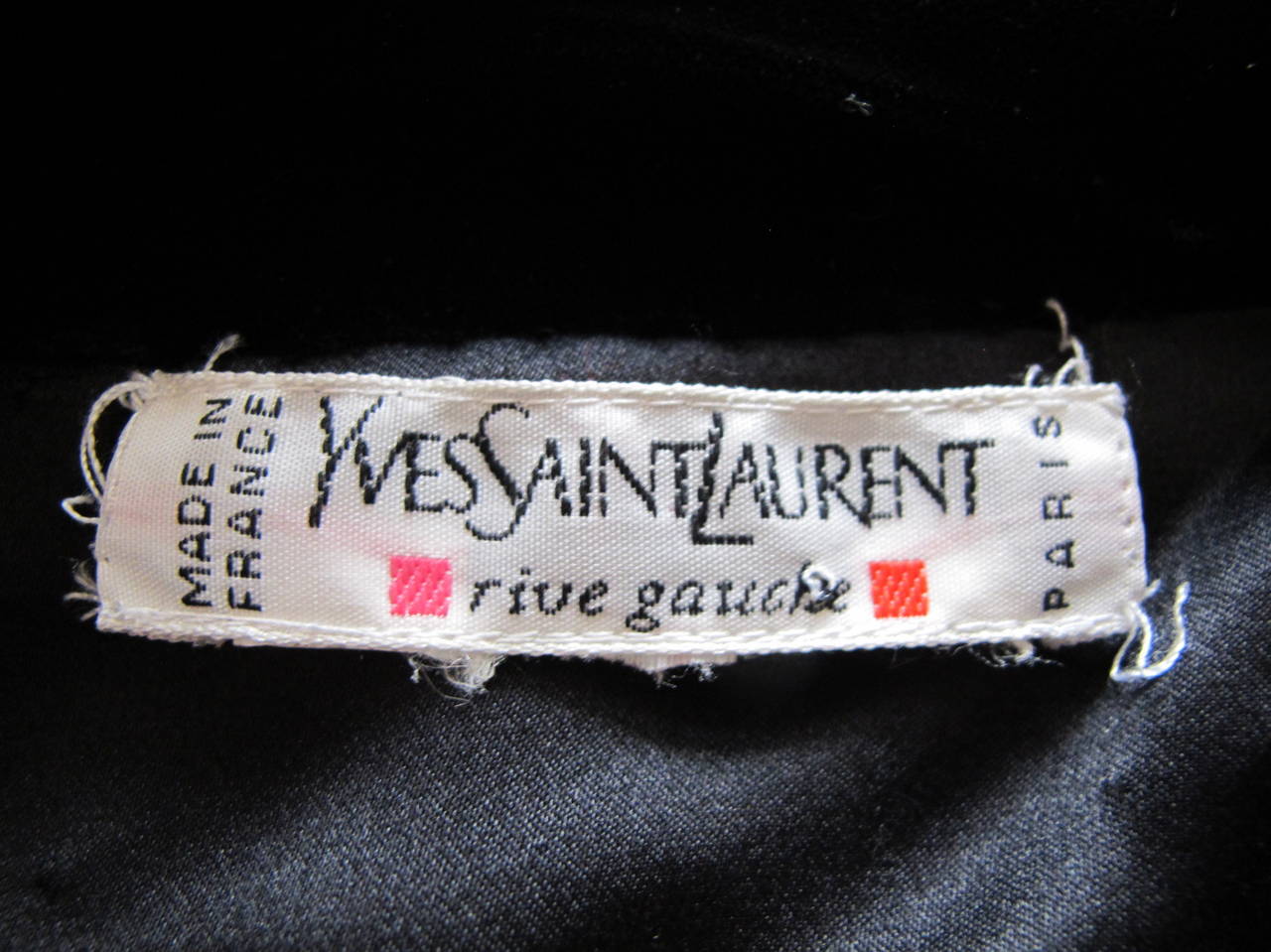 Yves St. Laurent Rive Gauche Black Velvet Cape For Sale 6