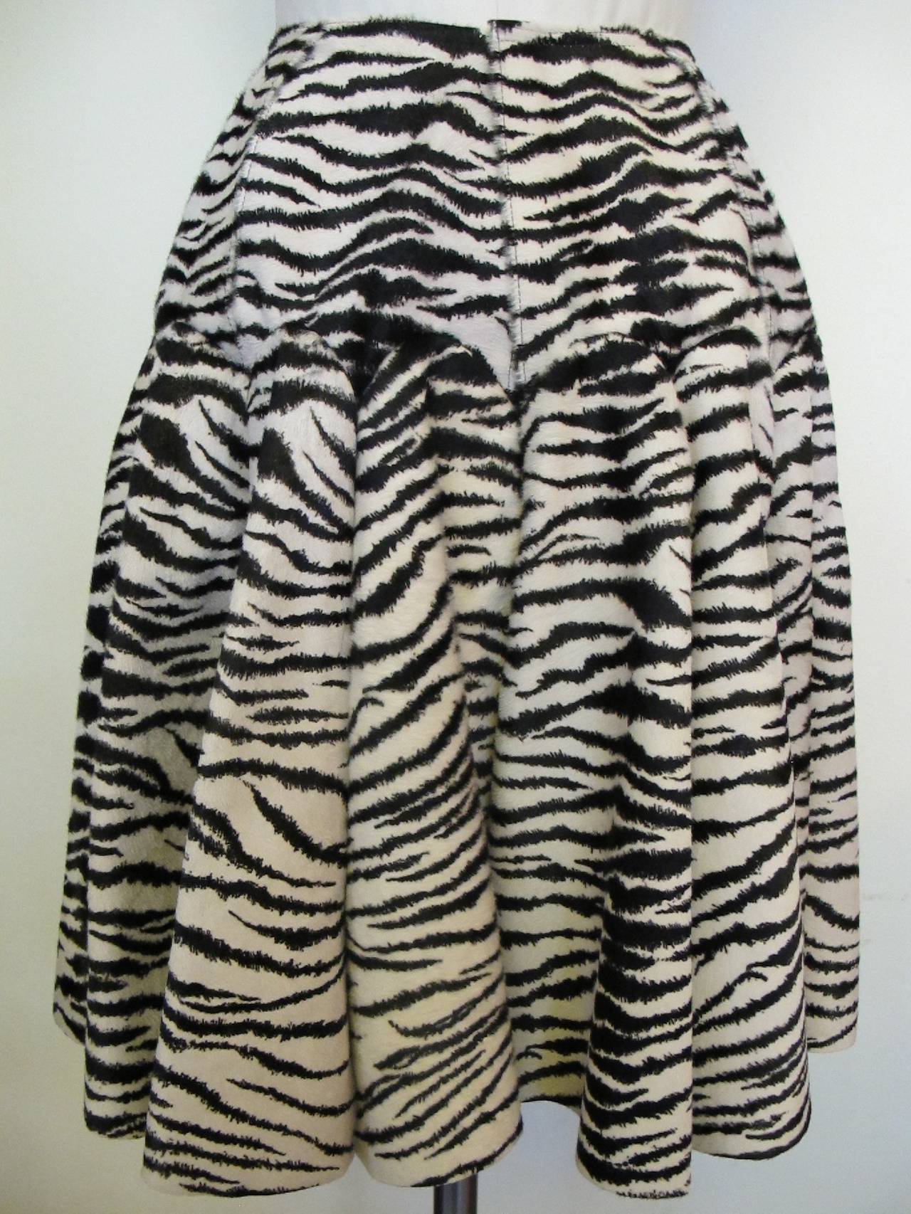 Women's Alaia Luscious Zebra Skirt For Sale