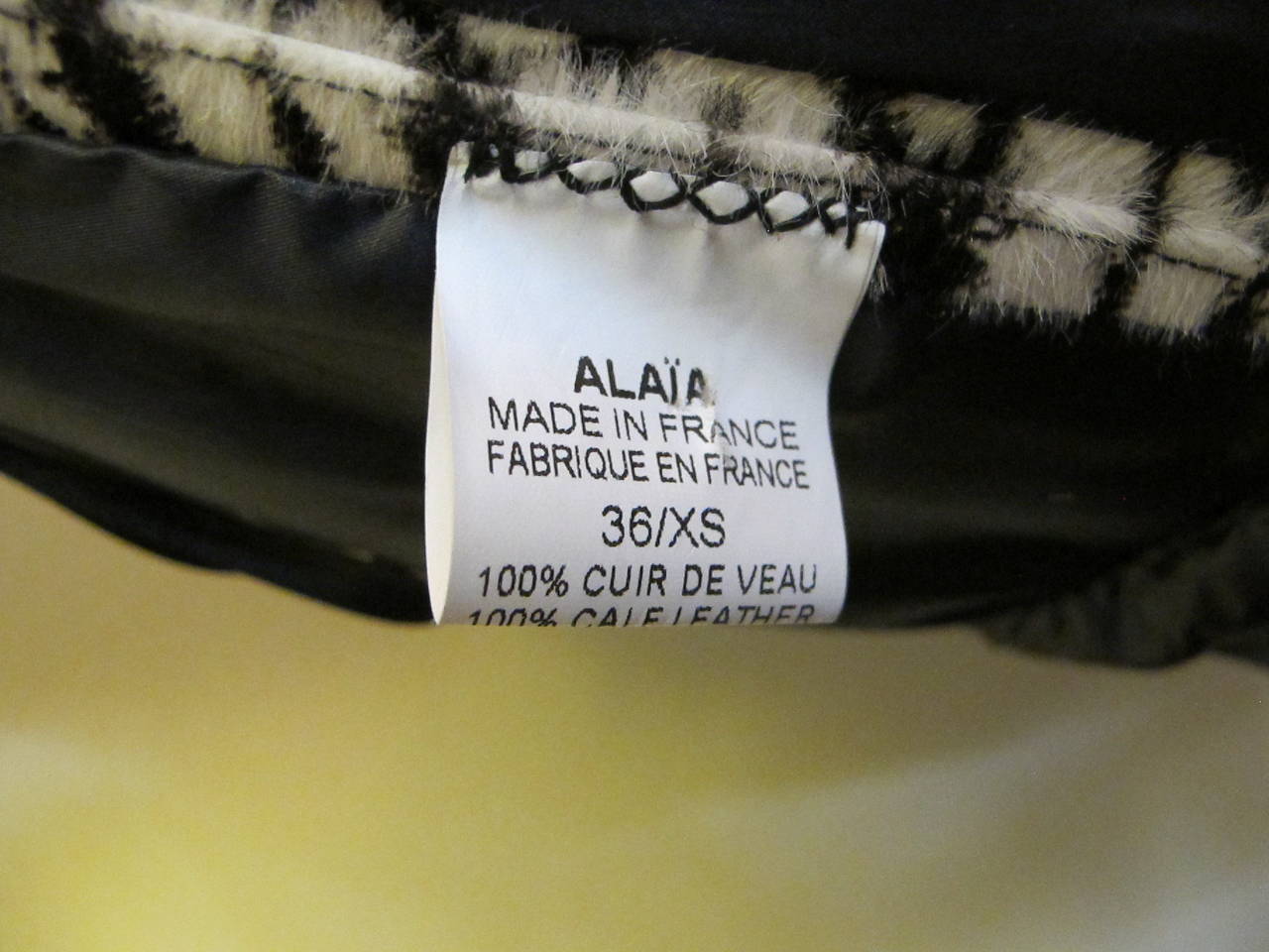 Alaia Luscious Zebra Skirt For Sale 4