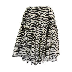 Alaia Luscious Zebra Skirt