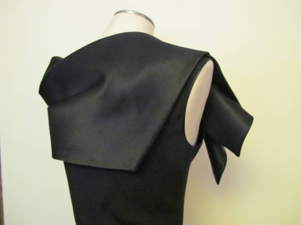 2009 John Galliano Paris Asymmetrical Black Cocktail Dress For Sale 3