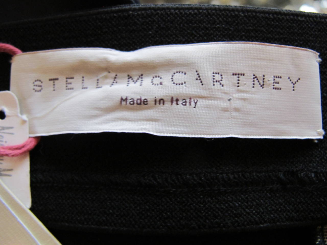 New Stella McCartney Stretch Black Slacks with Lace For Sale 2