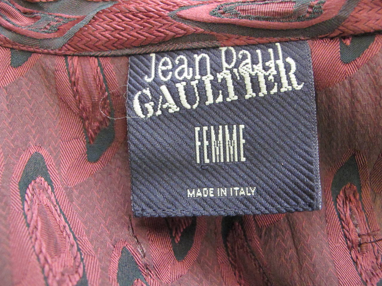 Jean Paul Gaultier Femme Stretch Fabric Dress For Sale 2