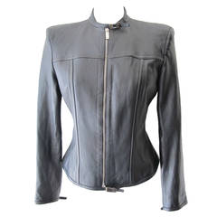 Iconic Tom Ford Black Leather Jacket for Gucci