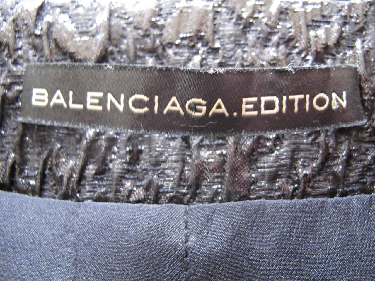 2007 Balenciaga Edition Black Cocktail Dress For Sale 4