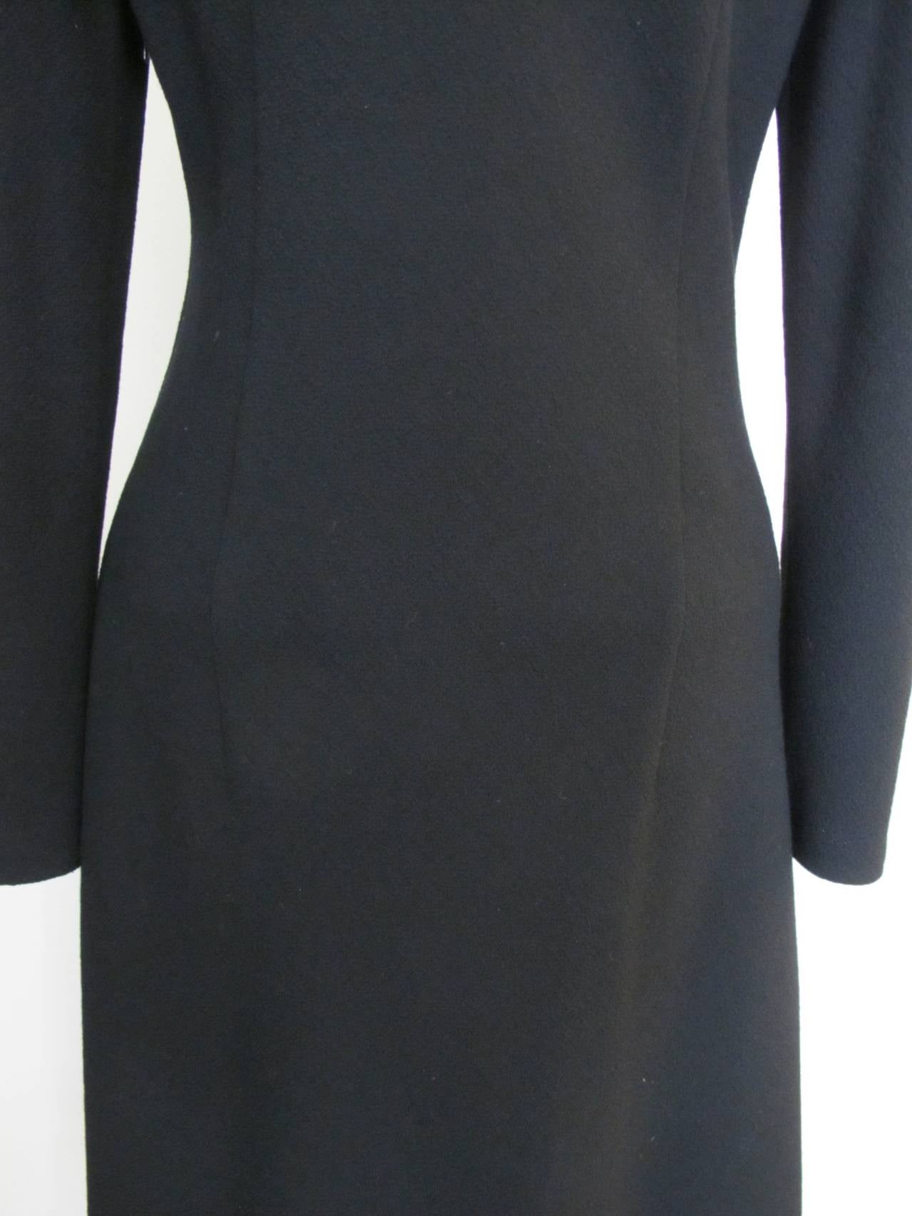 Barbara Schwarzer for Bergdorf Goodman Black Dress For Sale 4