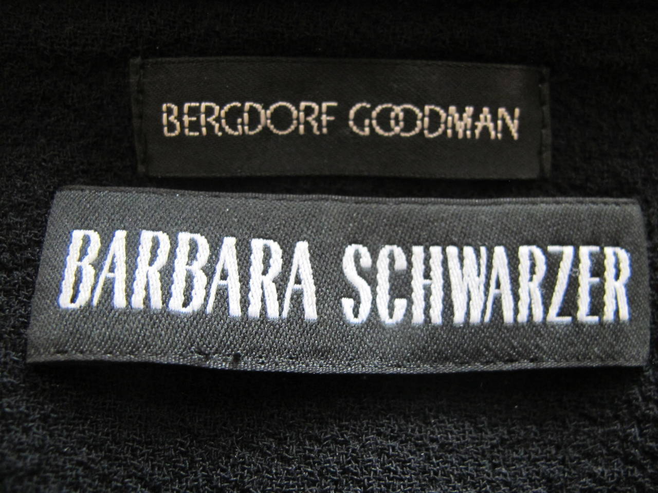 Barbara Schwarzer for Bergdorf Goodman Black Dress For Sale 5