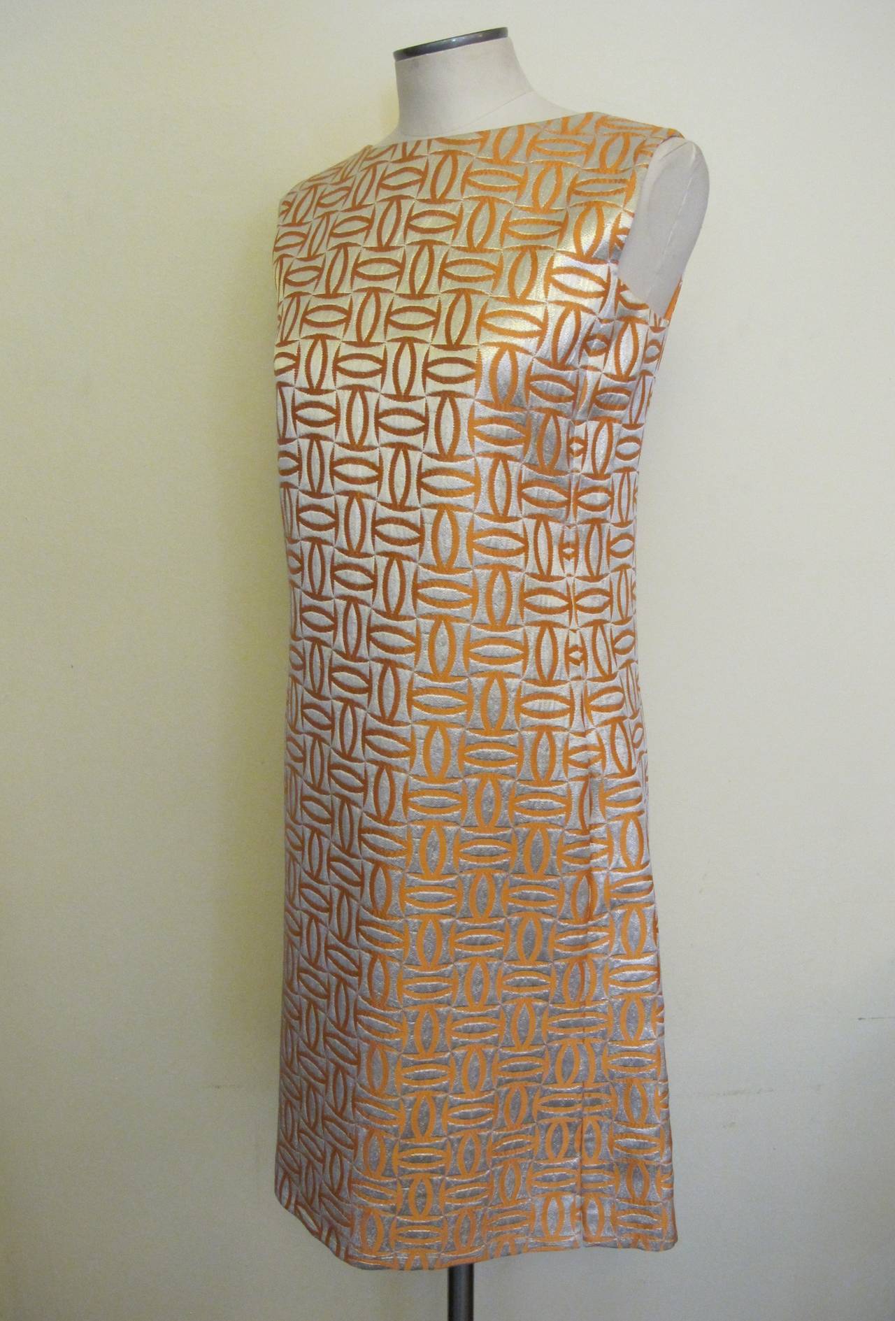 Malcolm Starr for Best & Co. Fifth Avenue, New York Sleeveless Cocktail Dress In Excellent Condition For Sale In San Francisco, CA
