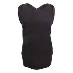 Yves Saint Laurent Rive Gauche Sleeveless Black Blouse 7