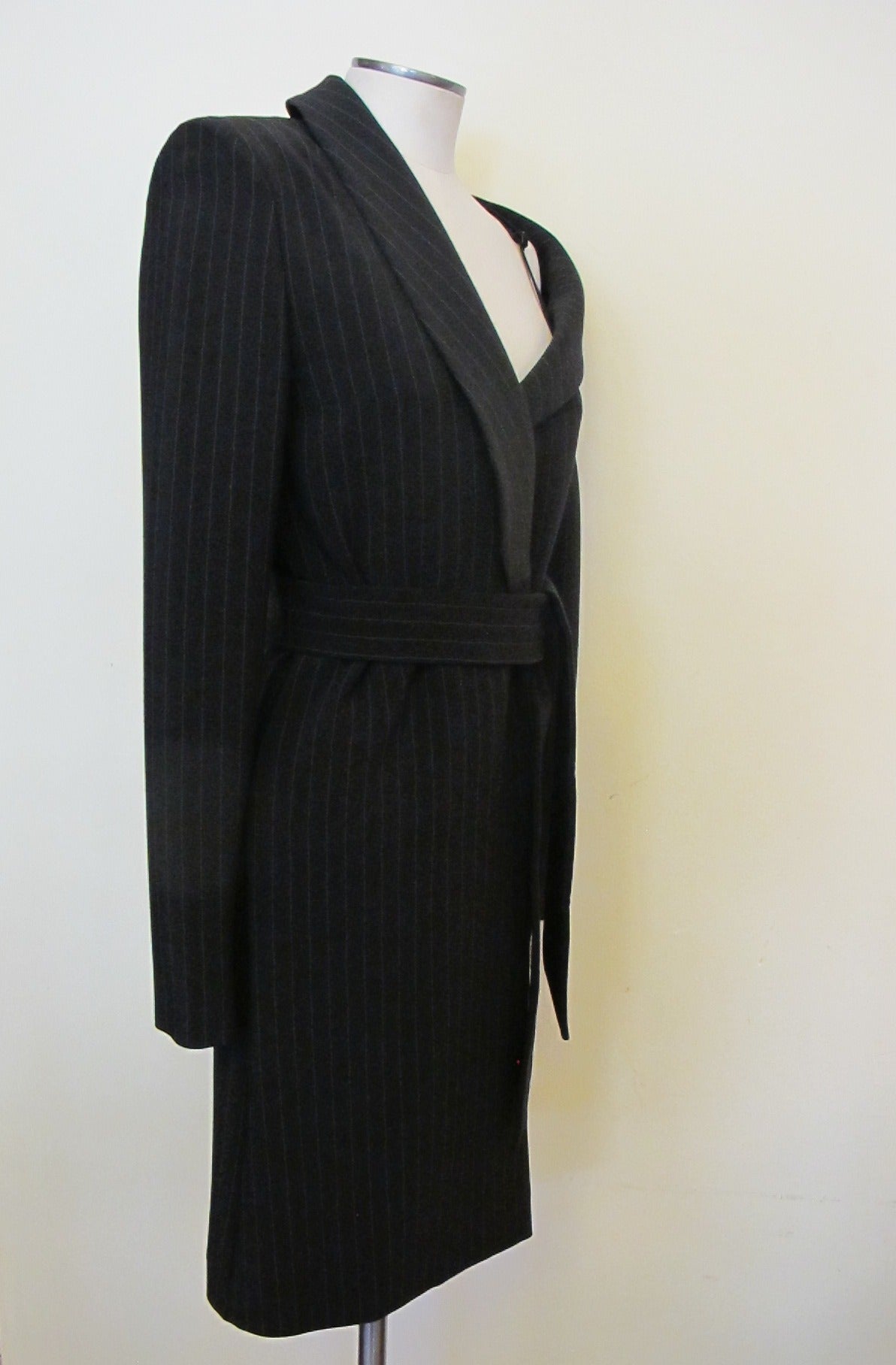 Women's Asymmetrical Jean Paul Gaultier Pinstripe Dress For Sale