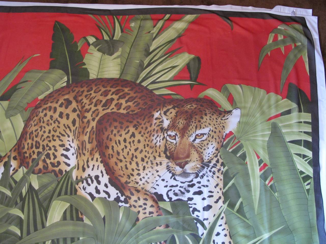 Gigantic Jungle Leopard Pareo In Excellent Condition For Sale In San Francisco, CA