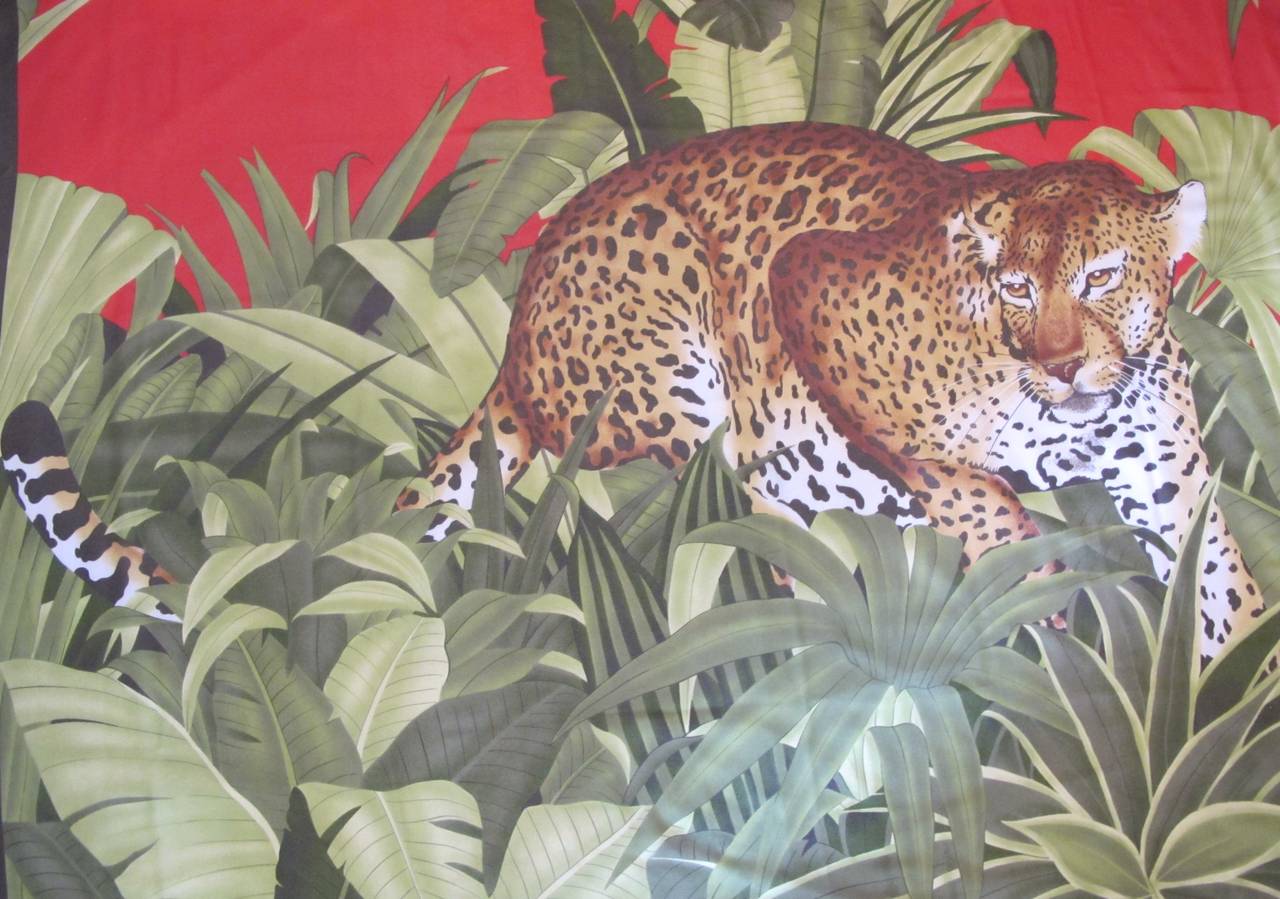 Gigantic Jungle Leopard Pareo For Sale 2