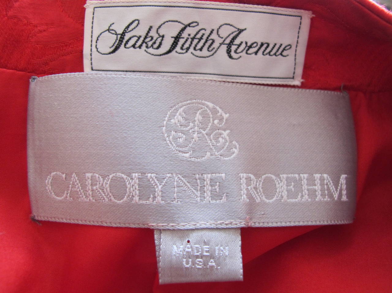 Carolyne Roehm Red Ensemble For Sale 4