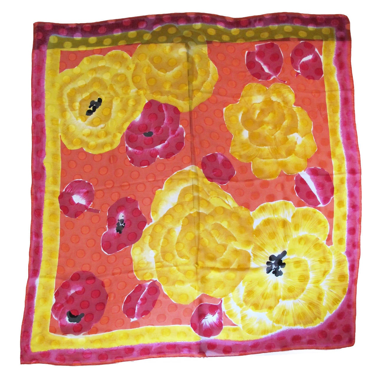 Glorious Large Colorful Scarf For Sale