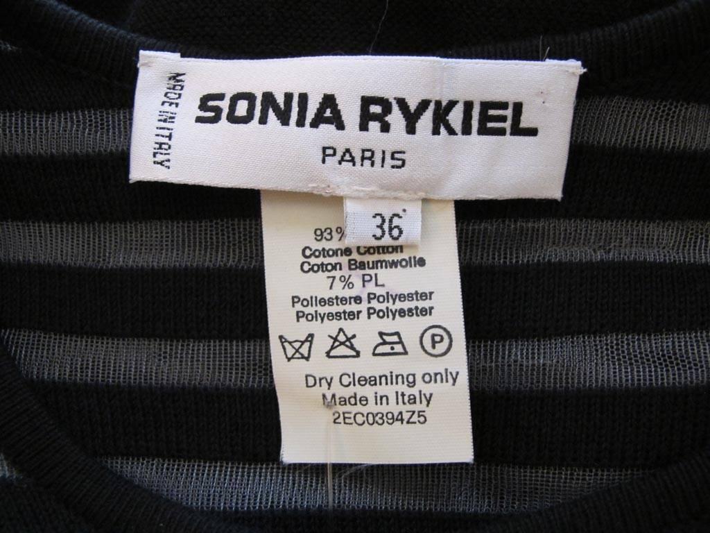 Women's Sonia Rykiel French Sailor Black Evening Gown For Sale