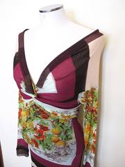Jean Paul Gaultier Floral Stretch Dress
