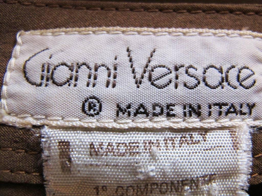 1980's Gianni Versace Vicuna and Ivory Silk Caftan For Sale 2