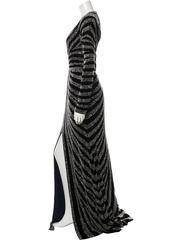 2016 Naeem Khan Embellished Silk Velvet Gown