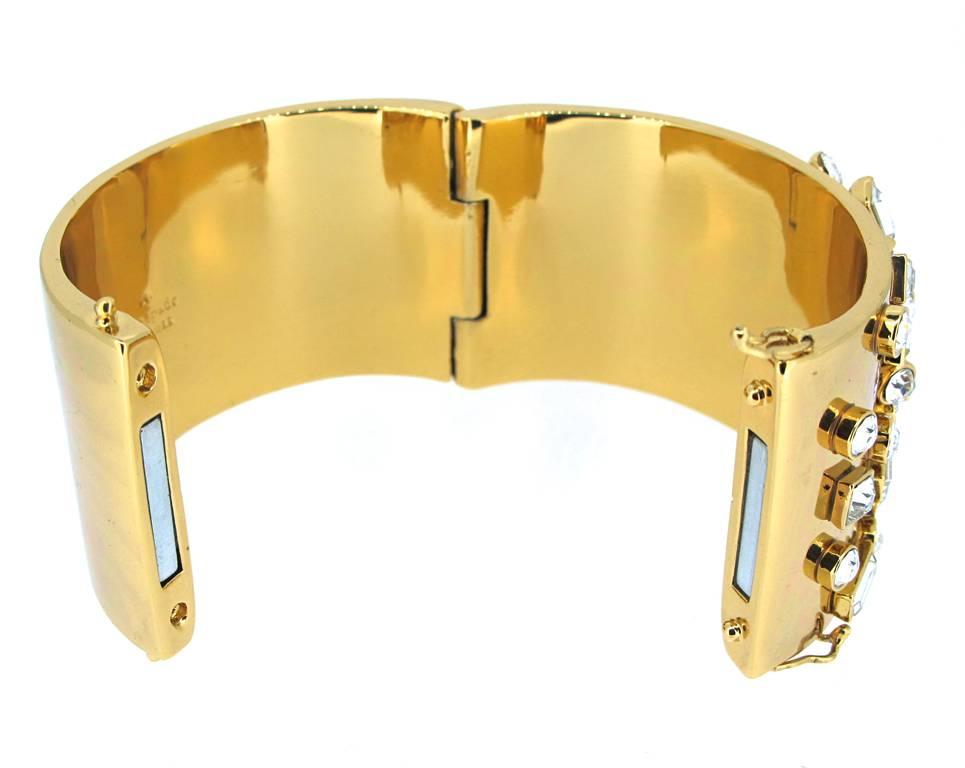 Women's Kate Spade New York Glass Stone Encrusted Cuff For Sale
