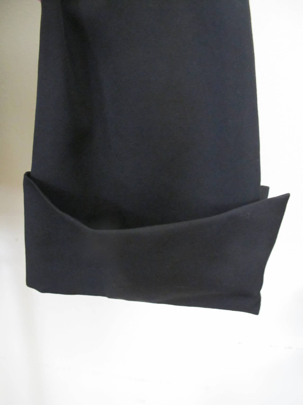 Yohji Yamamoto Black Asymmetrical Jacket For Sale 3