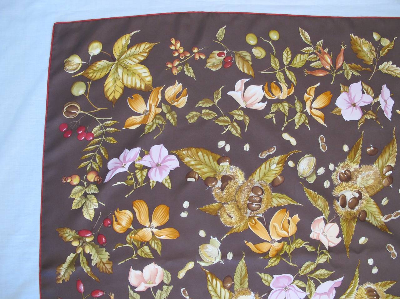 Women's Salvatore Ferragamo Autumn Silk Scarf For Sale
