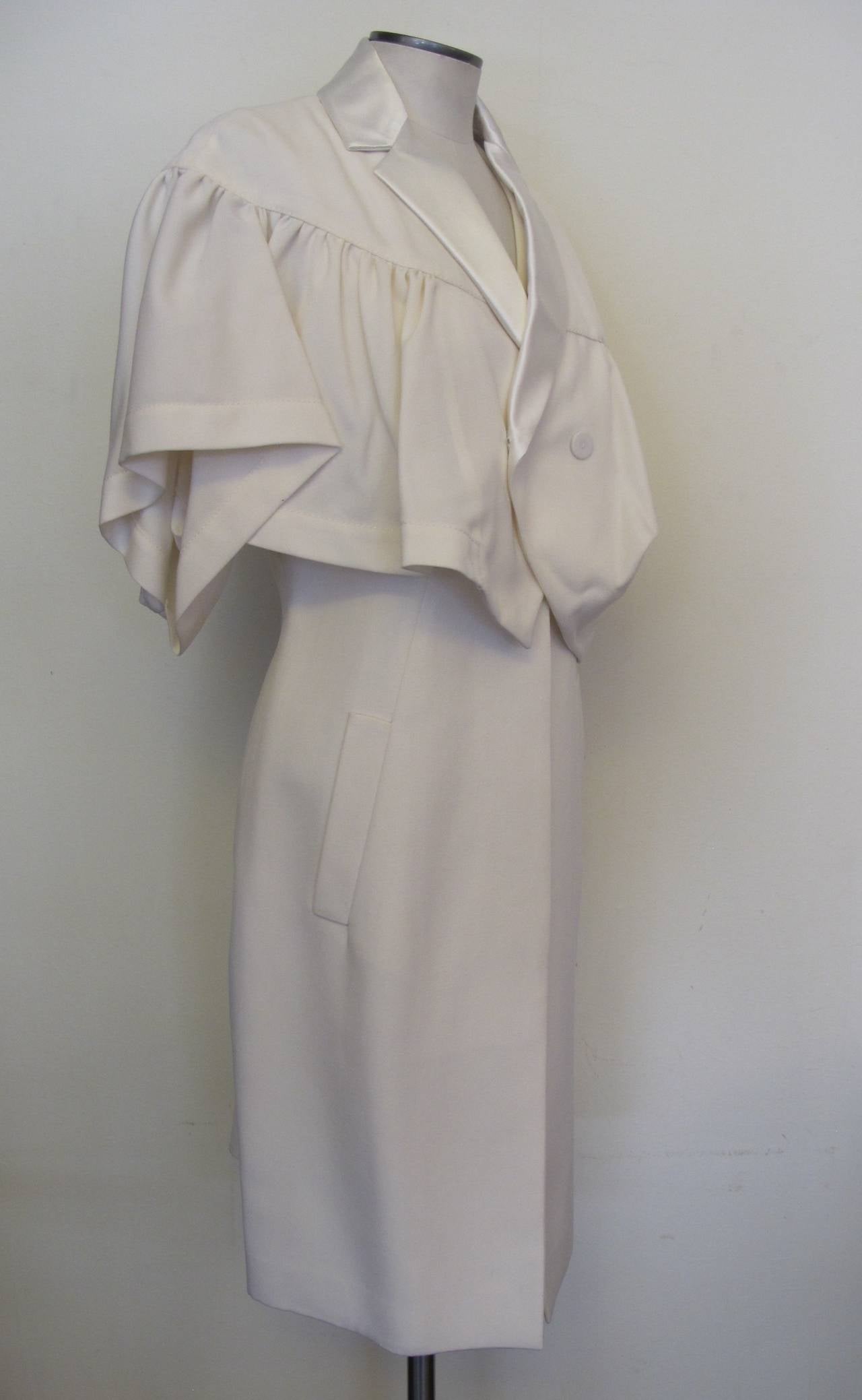 New Givenchy Asymmetrical Coat Dress In New Condition For Sale In San Francisco, CA