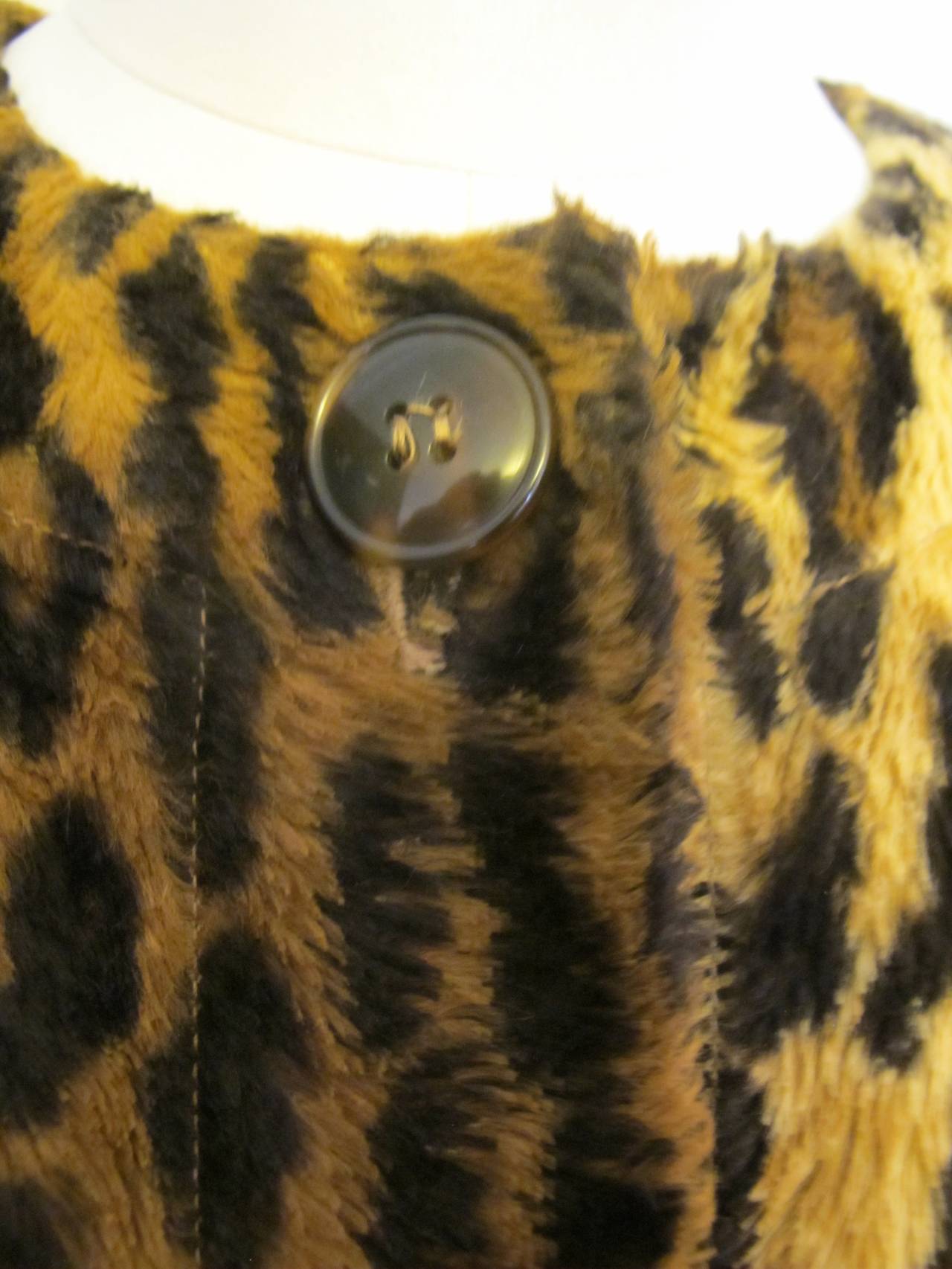 Blassport for Saks Fifth Avenue Leopard Jacket In Excellent Condition For Sale In San Francisco, CA