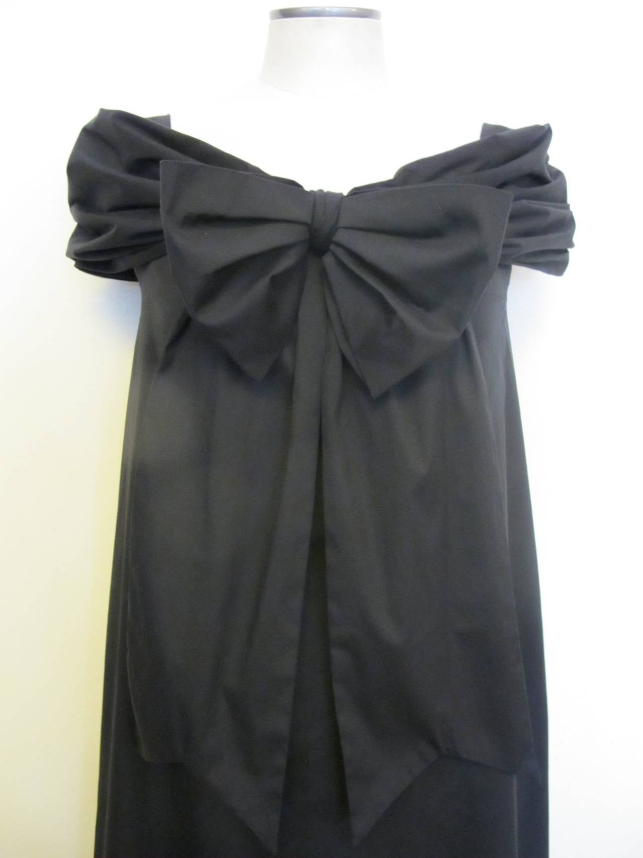 Jean Paul Gaultier Off The Shoulder Black Dress For Sale 3