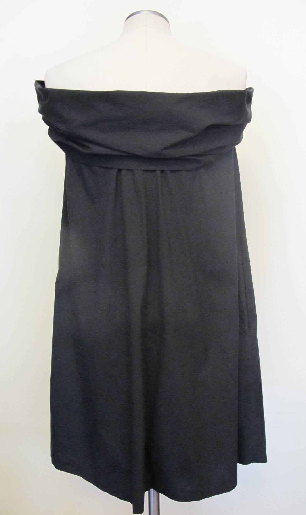 Women's Jean Paul Gaultier Off The Shoulder Black Dress For Sale
