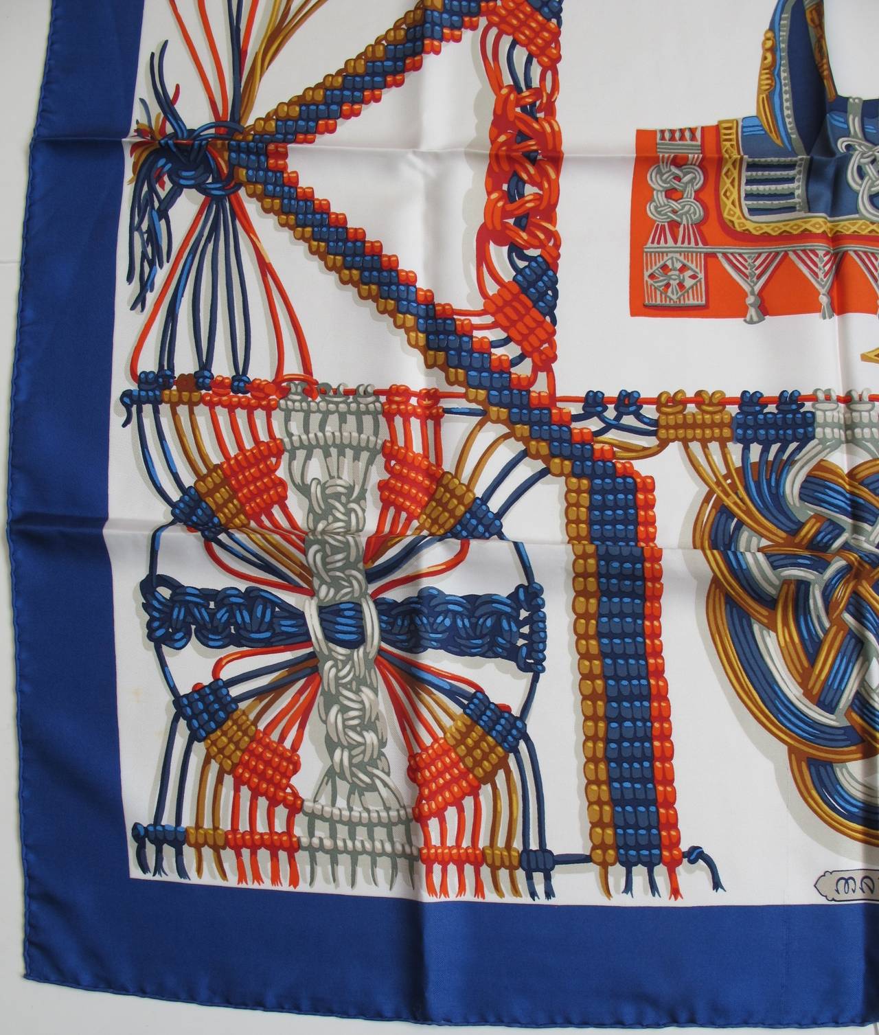 Hermes Macramé Silk Scarf
