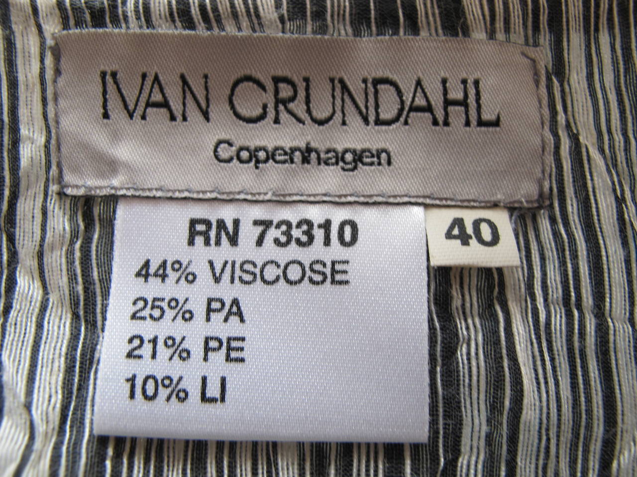 Ivan Grundahl (Copenhagen) Black Peppermint Skirt For Sale 4