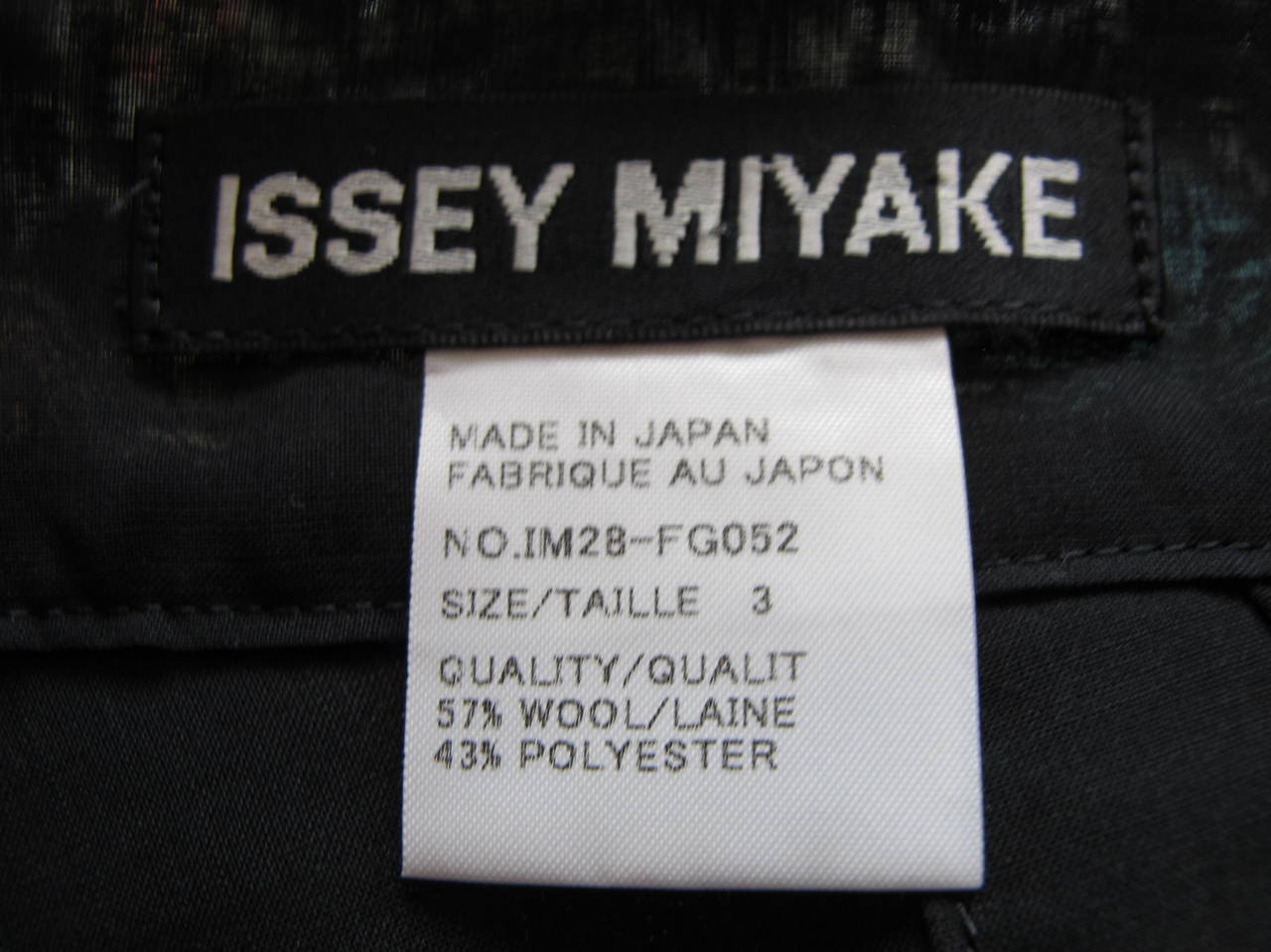 ISSEY MIYAKE wrap pinstripe skirt