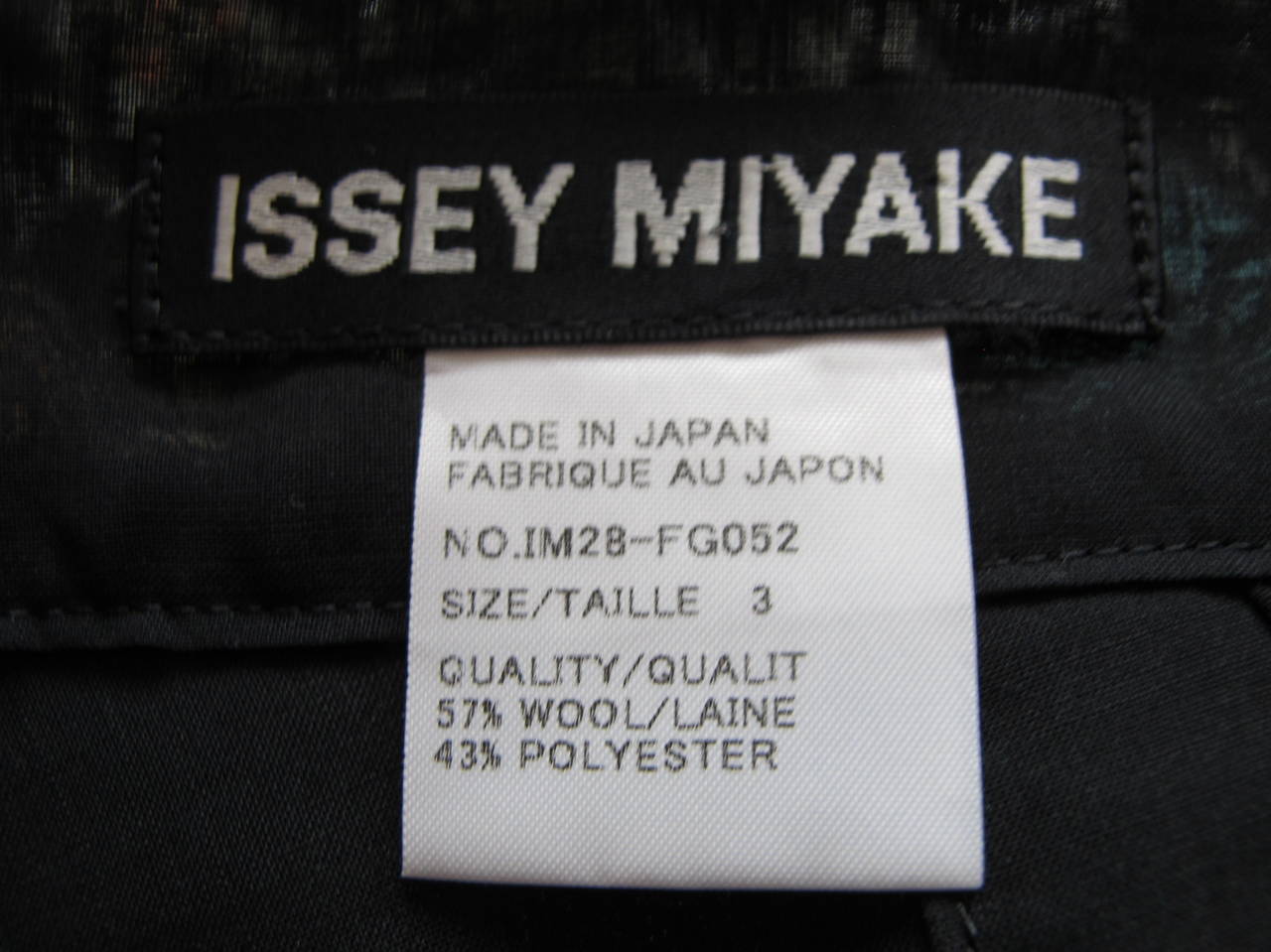 Issey Miyake Wrap Around Paneled Black Skirt For Sale 3