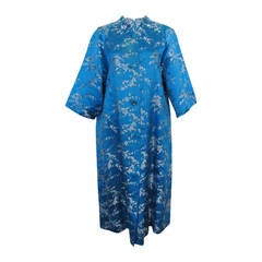 1945 Family Japanese Heirloom Turquoise Blue Robe