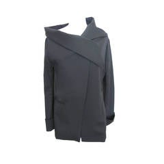 Yohji Yamamoto Black Asymmetrical Jacket 6