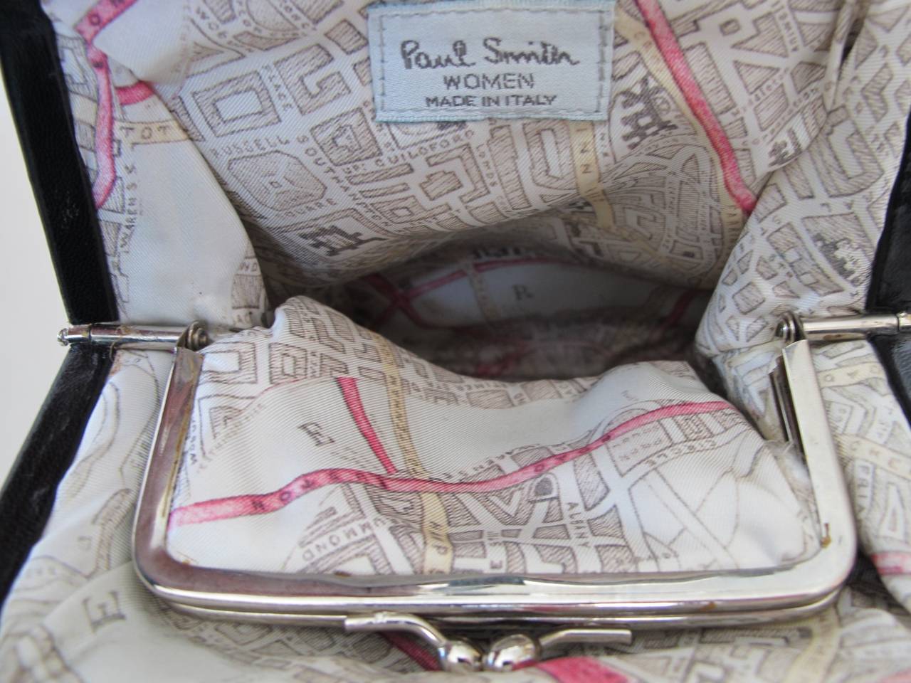 Vintage Paul Smith Mini Black Shoulder or Handbag For Sale 5