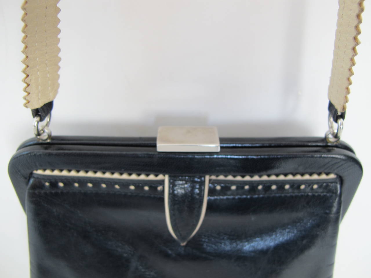 Vintage Paul Smith Mini Black Shoulder or Handbag In Excellent Condition For Sale In San Francisco, CA